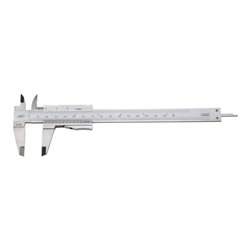 Helios Preisser Taschenmessschieber rostfreier Stahl 150 x 40 mm mit flacher Momentfeststellung