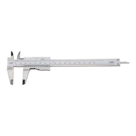 Helios Preisser Taschenmessschieber rostfreier Stahl 150 x 40 mm mit flacher Momentfeststellung