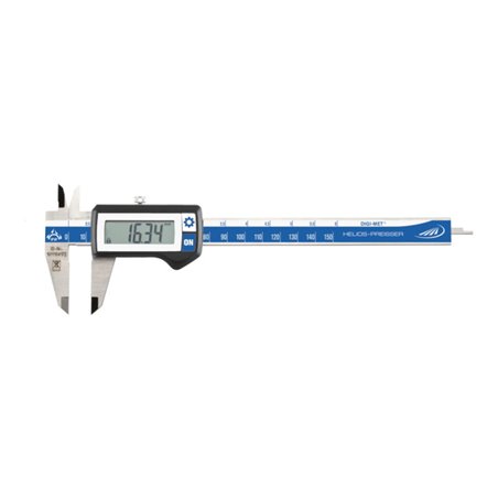Helios Preisser Digitaler Taschenmessschieber eckiges Tiefenmaß 150 x 40 mm