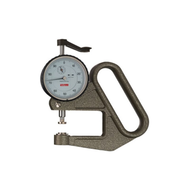Dickenmessgerät J 50 0-10mm Abl. 0,01mm fl. 10cmm m. Kal. Käfer