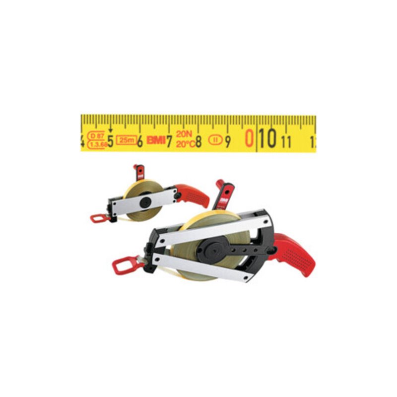 BMI Polyamid-ummanteltes Stahlbandmaß im Rahmen 50 m