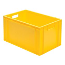 Transportstapelbehälter L600xB400xH320mm rot PP Seitenwände geschl.LA-KA-PE