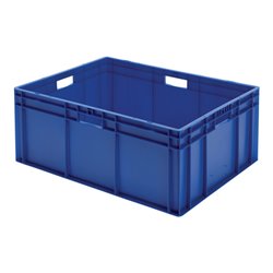 Transportstapelbehälter L800xB600xH320mm rot PP Seitenwände geschl.LA-KA-PE