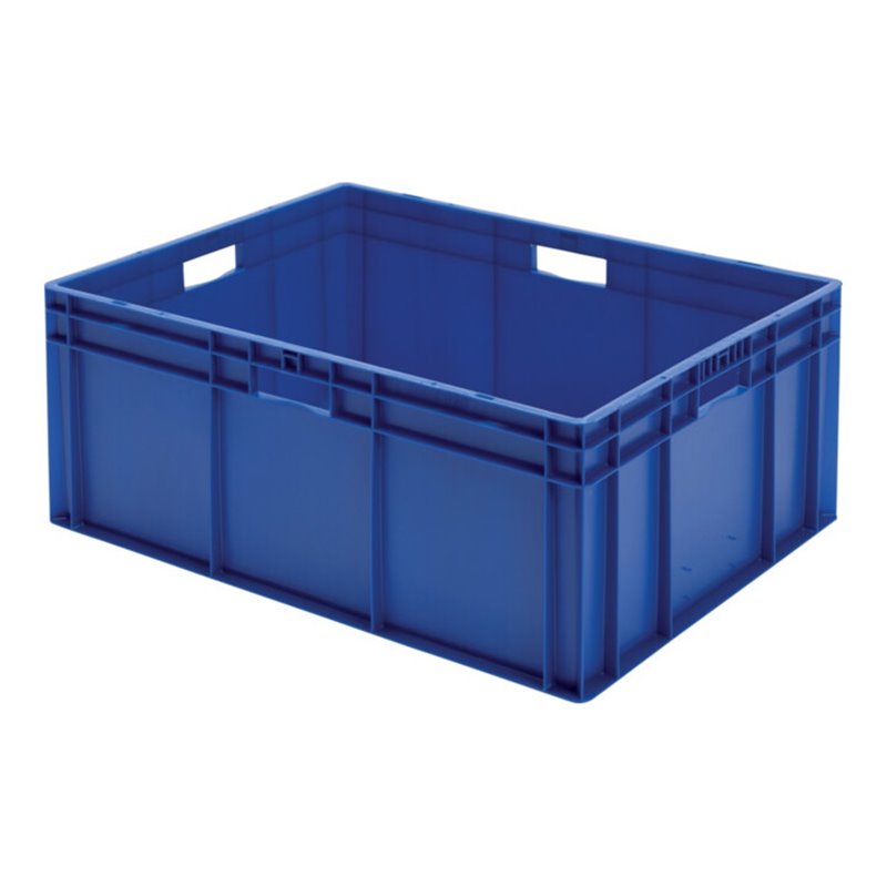 Transportstapelbehälter L800xB600xH320mm grün PP Seitenwände geschl.LA-KA-PE