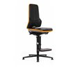 bimos Arbeitsstuhl Neon Basisst. Gleiter Aufstiegh. Flexb. orange Sitzh. 590-870 ohne Polster