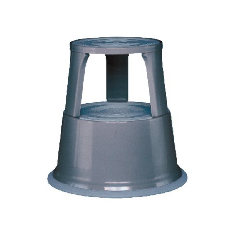 Rollhocker Stahlbl.grau H.mit/o.Belastung 430/440mm D.oben 295mm D.unten 435mm