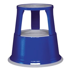 Rollhocker Stahlbl.blau H.mit/o.Belastung 430/440mm D.oben 295mm D.unten 435mm