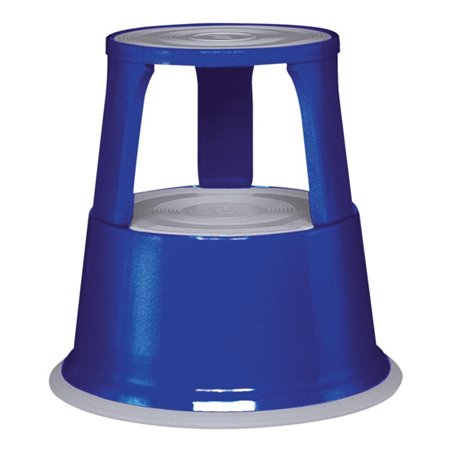 Rollhocker Stahlbl.blau H.mit/o.Belastung 430/440mm D.oben 295mm D.unten 435mm