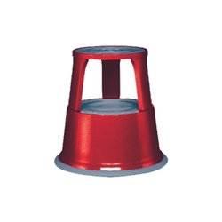 Rollhocker Stahlblech rot H.430mmxD.oben/unten 290/435mm Trgf.150kg