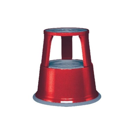 Rollhocker Stahlblech rot H.430mmxD.oben/unten 290/435mm Trgf.150kg