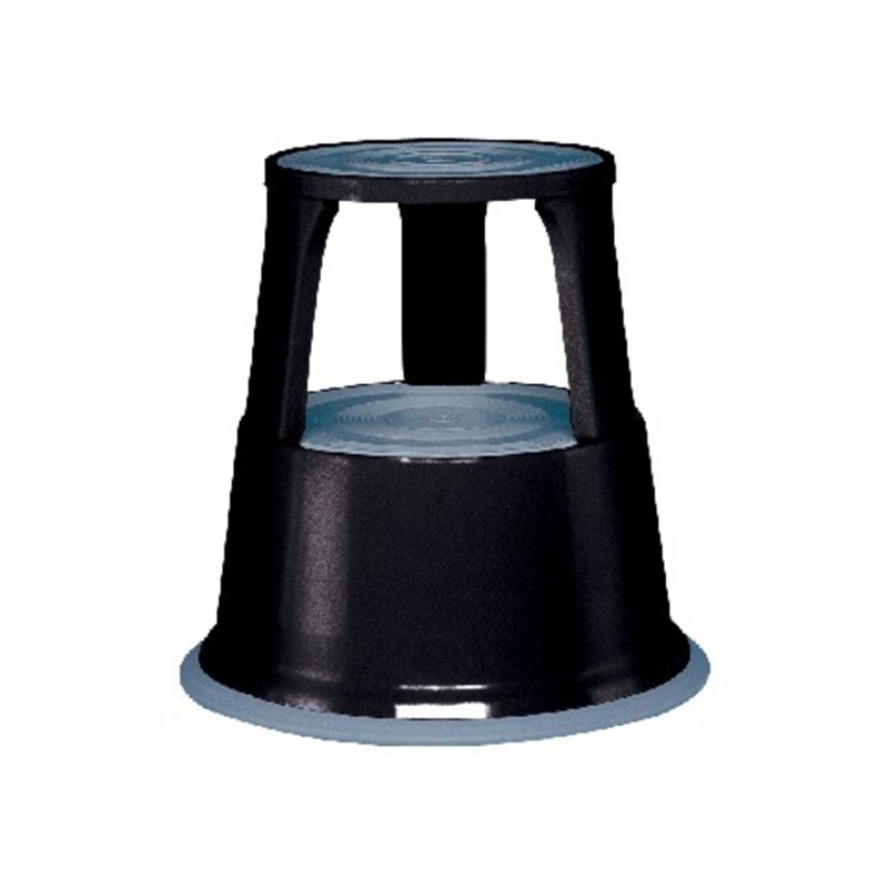 Rollhocker Stahlbl.lichtgrau H.mit/o.Belast.430/440mm D.oben 295mm D.unten 435mm