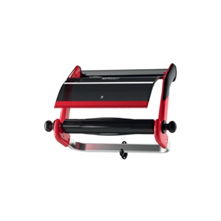 Tork Putztuchwandhalter Ku./Metall rot/schwarz B.646xH.463xT.274mm f. Rollen-B.430mm