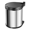 Hailo Compact-Box M, Einbau-Mülleimer, 15 ltr, Edelstahl