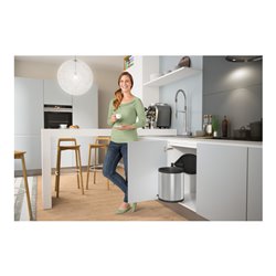 Hailo Compact-Box M, Einbau-Mülleimer, 15 ltr, Edelstahl