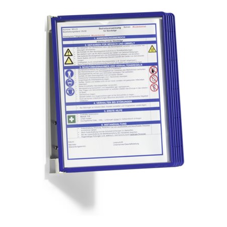 Durable Wandhalter VARIO wall 5 Sichttafeln Dunkelblau