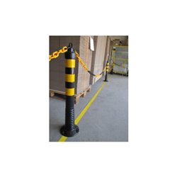 Sperrpfosten PU schwarz/gelb D.80xH.750mm zum Aufschrauben
