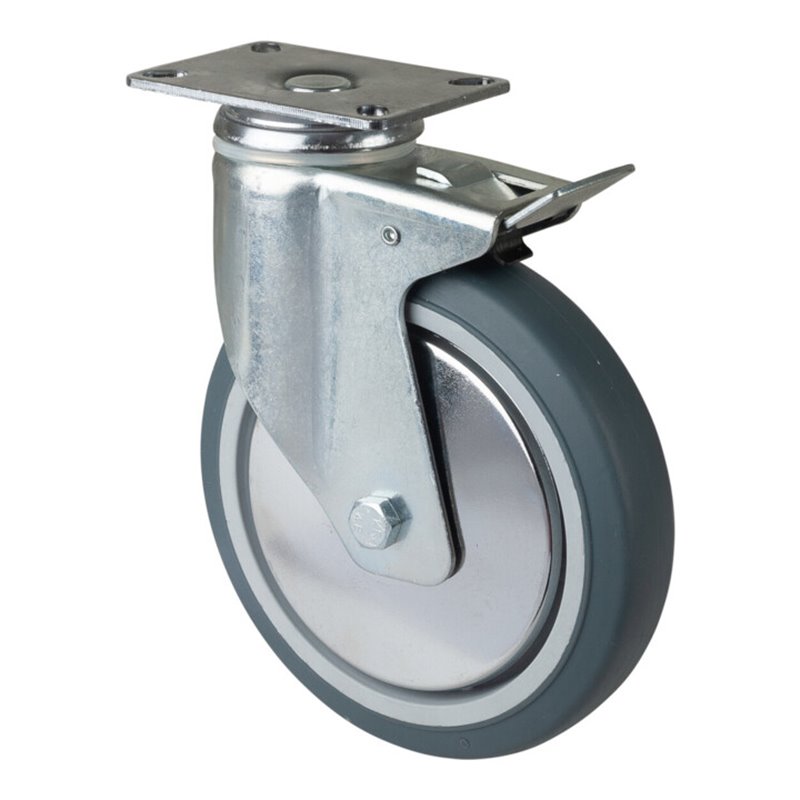 BS Rollen Apparaterolle C120.A85.151 Lenkrolle mit Totalfeststeller, Raddurchmesser 150 mm,