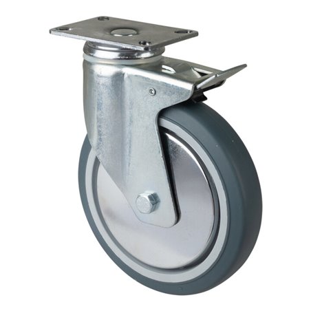 BS Rollen Apparaterolle C120.A85.151 Lenkrolle mit Totalfeststeller, Raddurchmesser 150 mm,