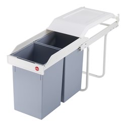 Hailo Multi-Box duo L, Einbau-Mülleimer, 2x14 ltr