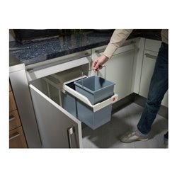 Hailo Multi-Box duo L, Einbau-Mülleimer, 2x14 ltr