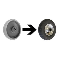 VARIOfit Mehrpreis Lufträder/Satz Ø 200 mm schwarz