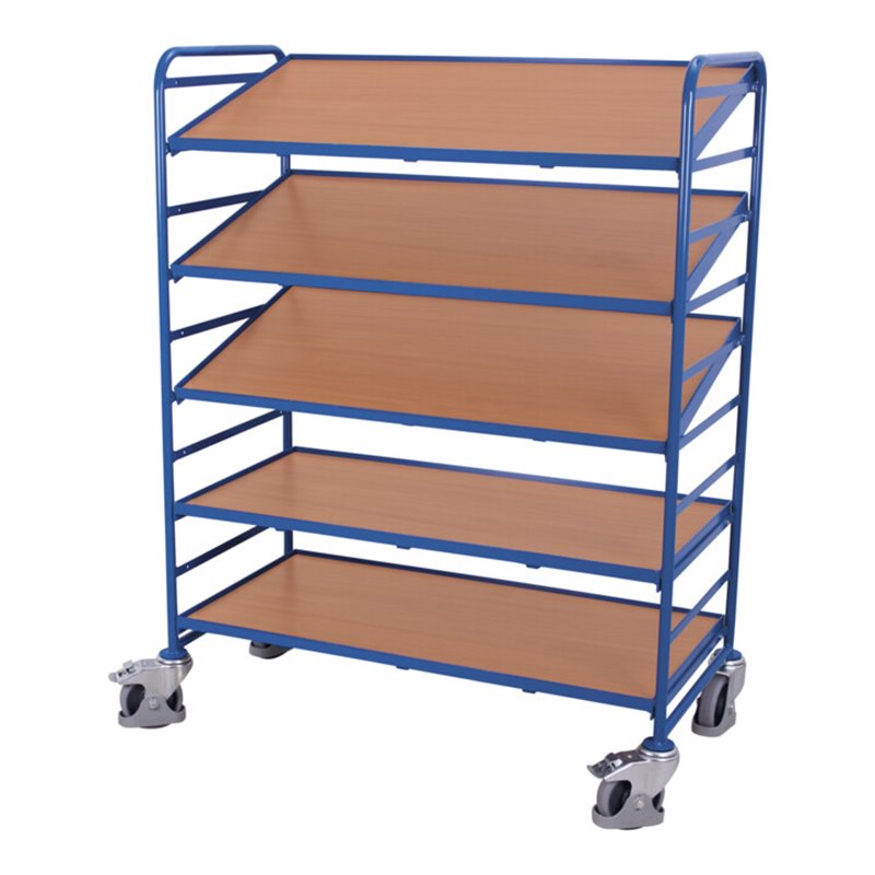 VARIOfit Eurokastenwagen mit 5 Holzböden