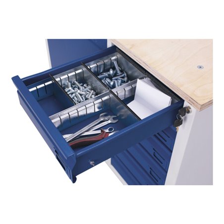 VARIOfit Schubladeneinteilungsset für Werkstattwagen aus Stahlblech
