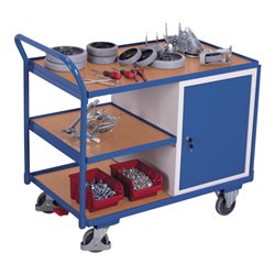 VARIOfit Werkstattwagen mit 3 Ladeflächen und 1 Schrank