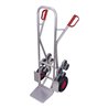 VARIOfit Aluminium Treppenkarre mit 2 fünfarmigen Radsternen und Luftbereifung Schaufel 300 x 250 mm
