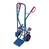 VARIOfit Treppenkarre mit 2 fünfarmigen Radsternen und Luftbereifung Schaufel 300 x 250 mm
