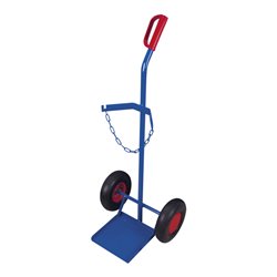 VARIOfit Stahlflaschenkarre für 1 Flasche a 40-50 l Inhalt Luftbereifung Schaufel 255 x 260 mm