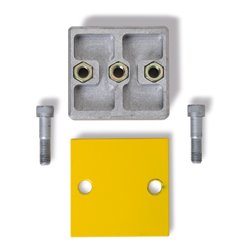 Moravia VerlängerungsSet Alu/fb GELB MIT Flansch