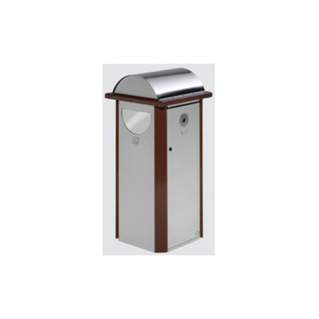 VAR Abfallsammler/Ascher Kombination AG 60 silber 4,5 l/2x 60 l