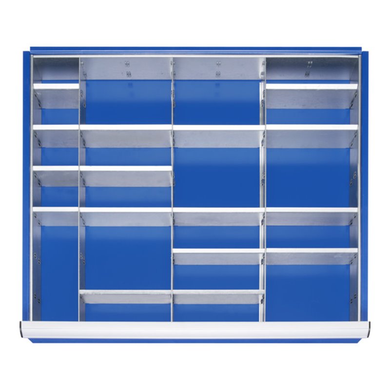 Rau Schubladen-Einteilungs-Set Schublade-XL H 60-90mm 3 Trenn + 16 Steckwände