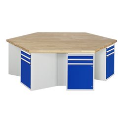 Rau Gruppenwerkbank Modell 4092, KL 1350mm x B 2700 x T 2340 x H 840mm