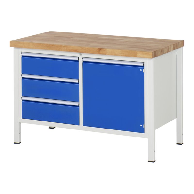 Rau Werkbank Modell 8468, B 1250 x T 700 x H 840mm