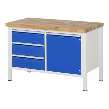 Rau Werkbank Modell 8468, B 1250 x T 700 x H 840mm