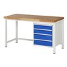 Rau Werkbank Modell 8162, B 1500 x T 700 x H 840mm
