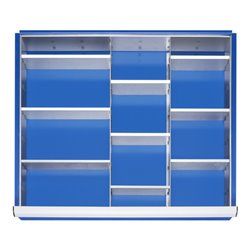 Rau Schubladen-Einteilungs-Set Schublade-XL H 180-360mm 2 Trenn + 9 Steckwände