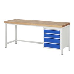 Rau Werkbank Modell 8162, B 2000 x T 700 x H 840mm