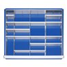 Rau Schubladen-Einteilungs-Set Schublade-XL H 180-360mm 3 Trenn + 16 Steckwände