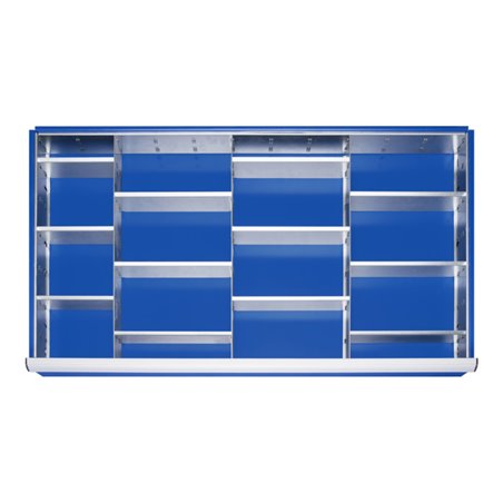 Rau Schubladen-Einteilungs-Set Schublade-XXL H 180-360mm 3 Trenn + 12 Steckwände