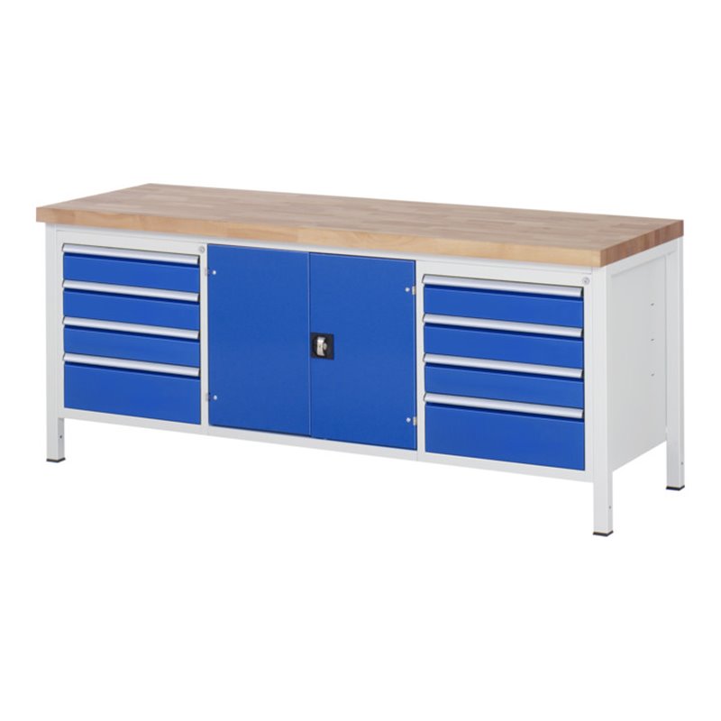 Rau Werkbank Modell 8909, B 2000 x T 700 x H 840mm