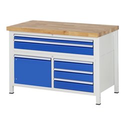 Rau Werkbank Modell 8922, B 1250 x T 700 x H 840mm