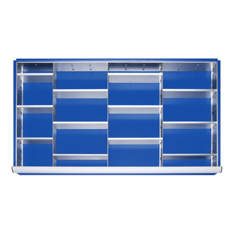 Rau Schubladen-Einteilungs-Set Schublade-XXL H 120-150mm 3 Trenn + 12 Steckwände