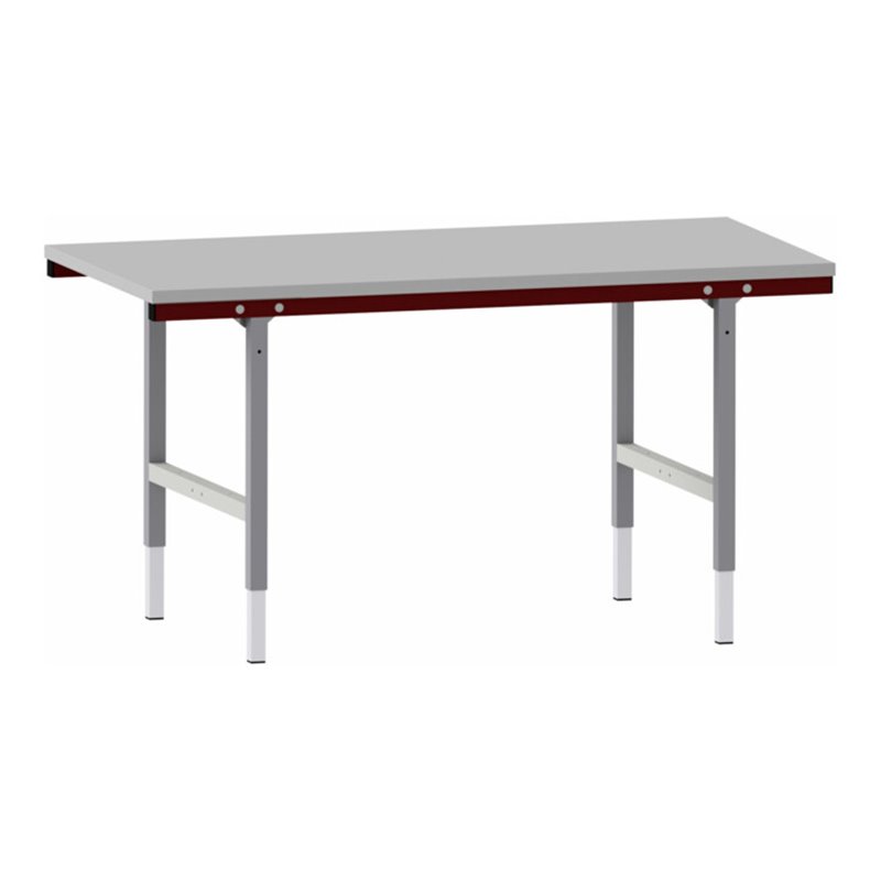 Rocholz Pack- und Arbeitstisch SYSTEM 1600 1600x800x690-960 mm