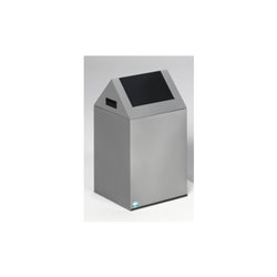 VAR Wertstoffsammelgerät WSG 40 S Korpus silber Einwurfklappe anthrazit 43 l