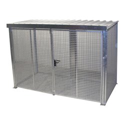 Bauer Südlohn Gasflaschen-Container GFC-M4/D-DF, feuerverzinkt