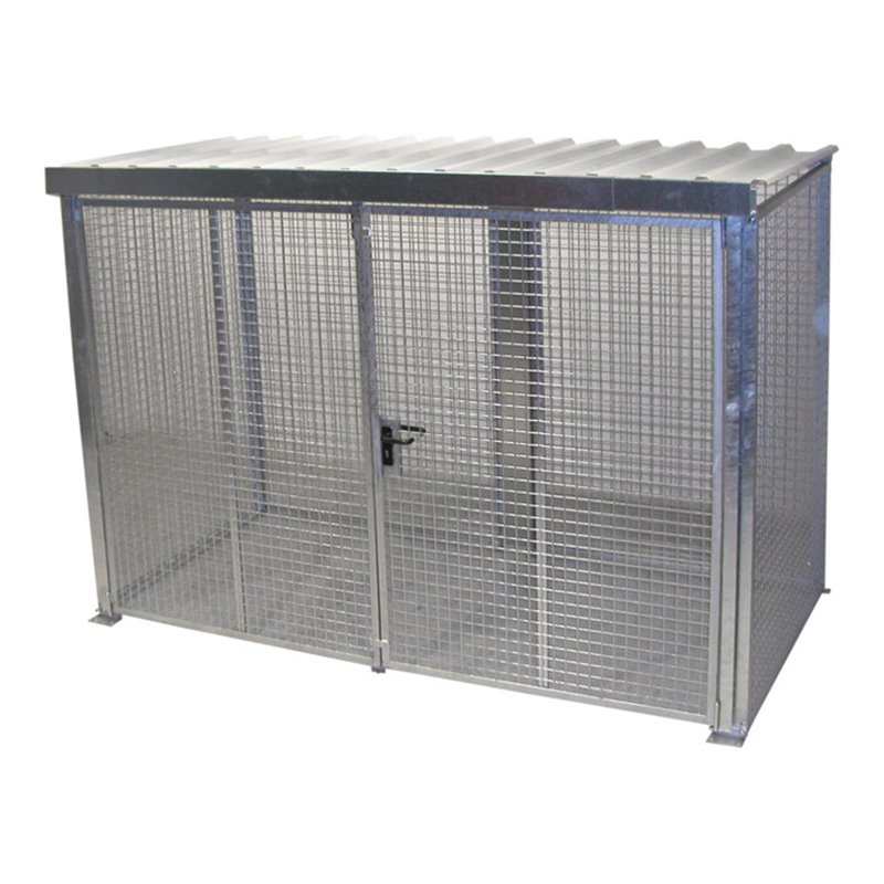 Bauer Südlohn Gasflaschen-Container GFC-M4/D-DF, feuerverzinkt