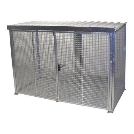 Bauer Südlohn Gasflaschen-Container GFC-M4/D-DF, feuerverzinkt